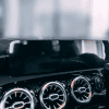 High-quality Mercedes PPF kit applied to dashboard and air vents for protection and style.