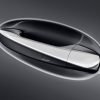 Mercedes-Benz door handle with protective PPF film for car paint.