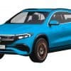 Full wrap protection film on Mercedes-Benz EQA SUV for enhanced vehicle protection.